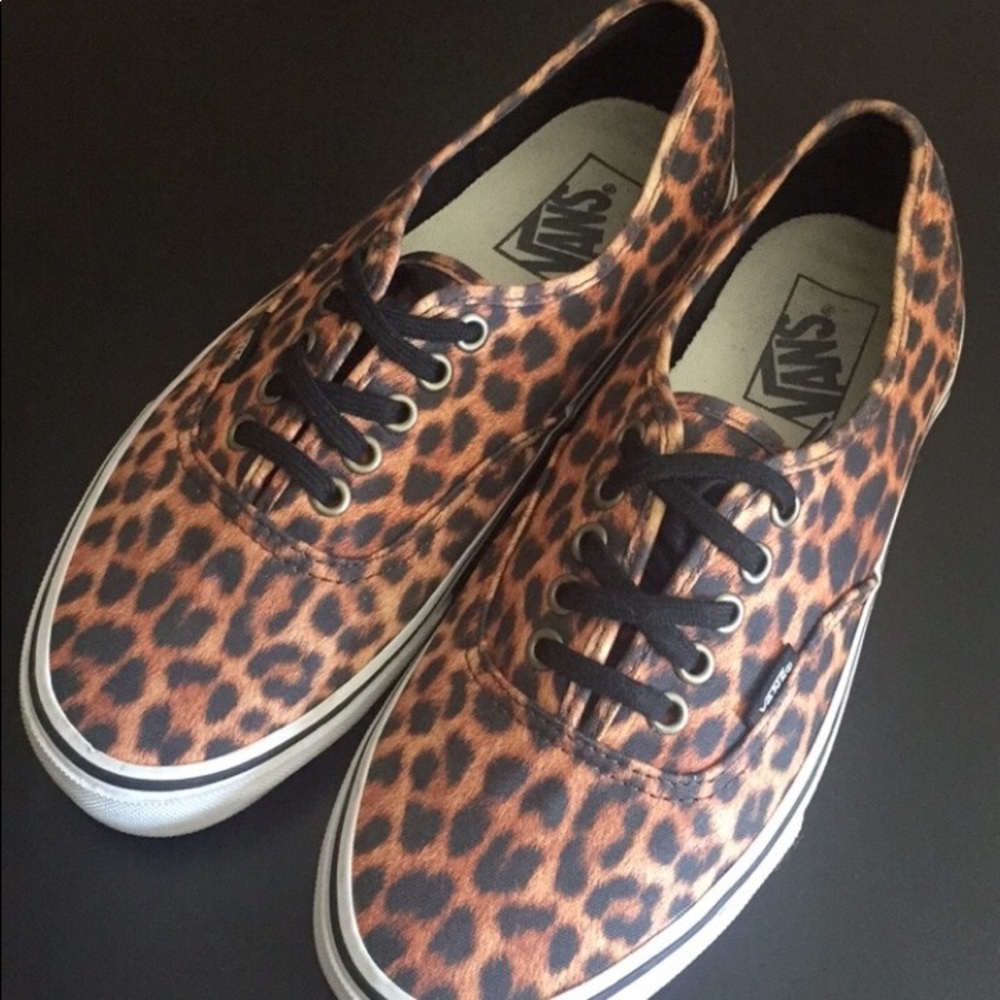 Cheetah print Vans shoes